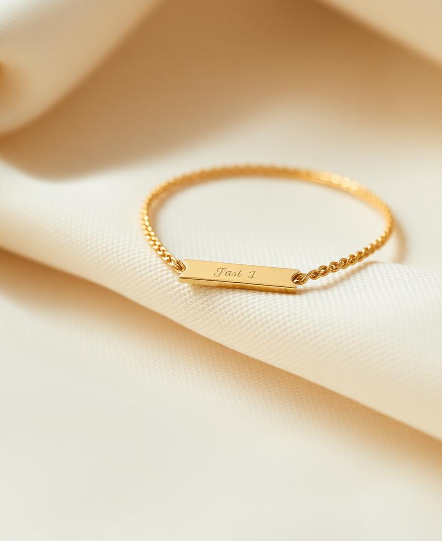 Engraved gold and silver keepsake jewelry
