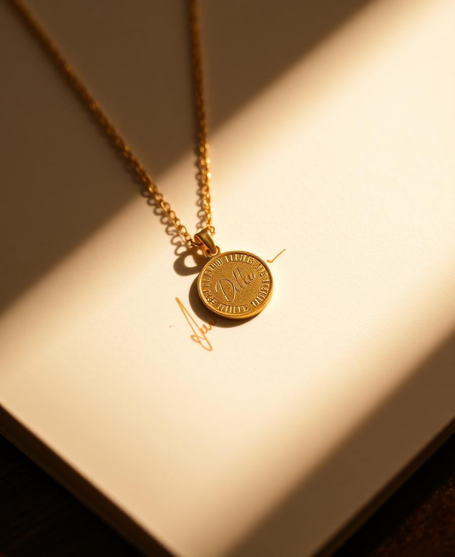 Engraved gold and silver keepsake jewelry