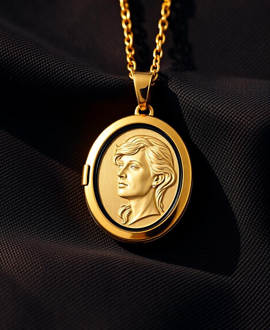 Engraved gold and silver keepsake jewelry
